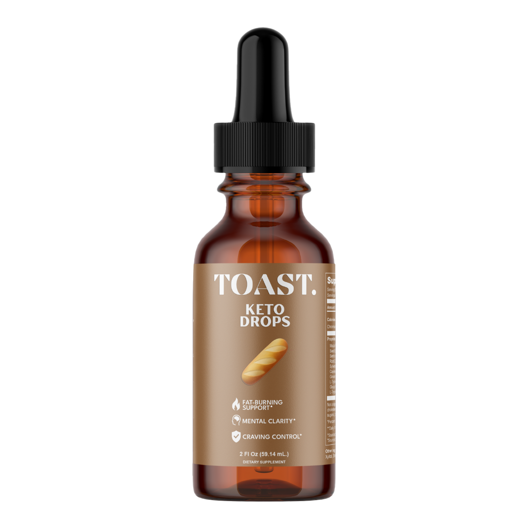 Toast Fat Loss Metabolism Supporting Keto Drops with Raspberry Ketones from Cerebellux